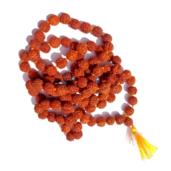 Multicolor Rudraksha Japa Mala 108+1 Beads Original For Mantra Jaap And Puja