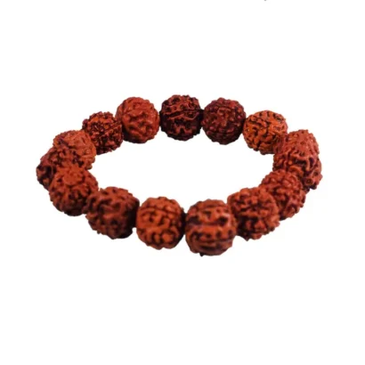 Multicolor Rudraksh Japa Mala 108+1 Beads With Rudraksh Bracelet Combo Pack For Daily Mantra Jaap